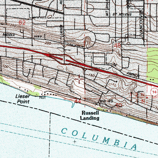 Topographic Map of Image, WA