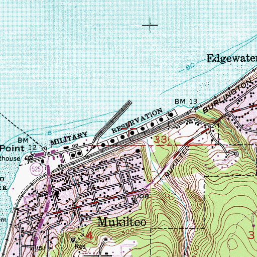 Topographic Map of Japanese Gulch, WA