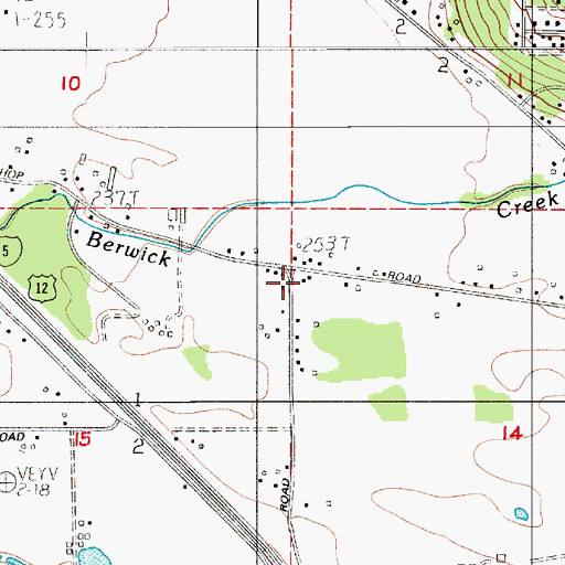 Topographic Map of Oxley, WA