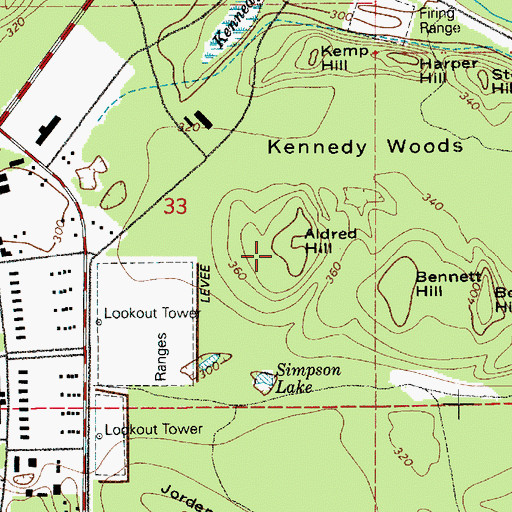 Topographic Map of Aldred Hill, WA