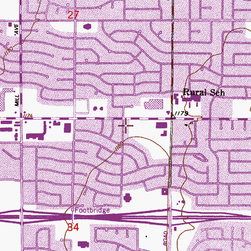 Topographic Map of Tempe Public Library, AZ