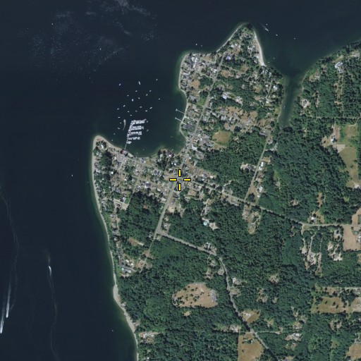 Aerial/Satellite Image of Boston Harbor, WA