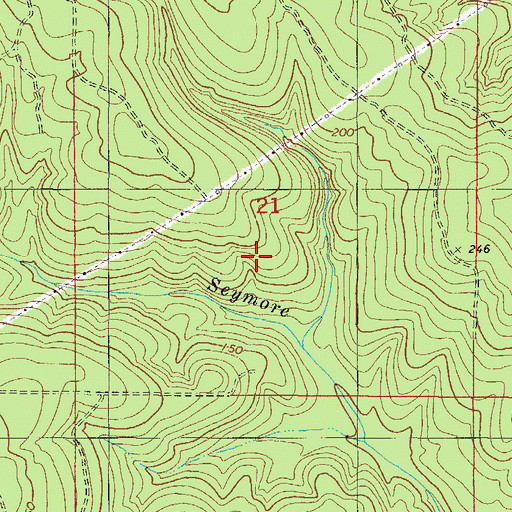 Topographic Map of Turnerville Oil Field, AL
