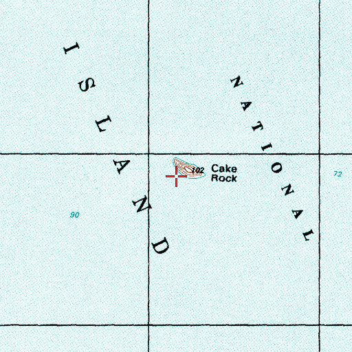 Topographic Map of Cake Rock, WA