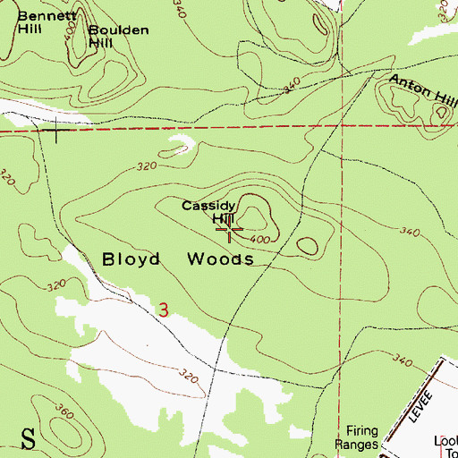 Topographic Map of Cassidy Hill, WA