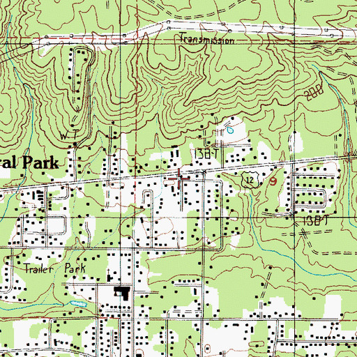 Topographic Map of Central Park, WA