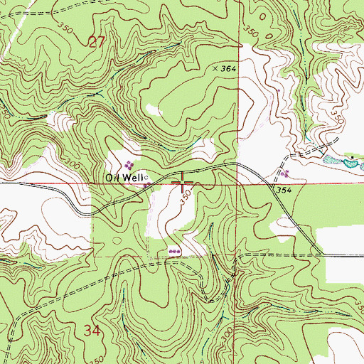 Topographic Map of Vocation Oil Field, AL
