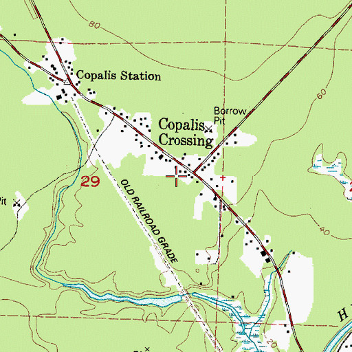 Topographic Map of Copalis Crossing, WA