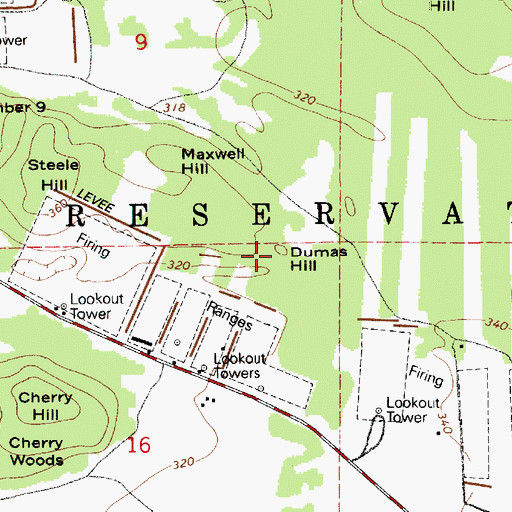 Topographic Map of Dumas Hill, WA