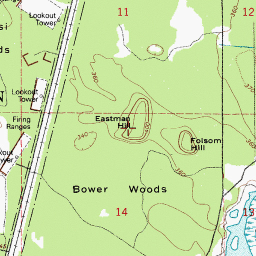 Topographic Map of Eastman Hill, WA