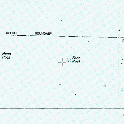 Topographic Map of Foot Rock, WA