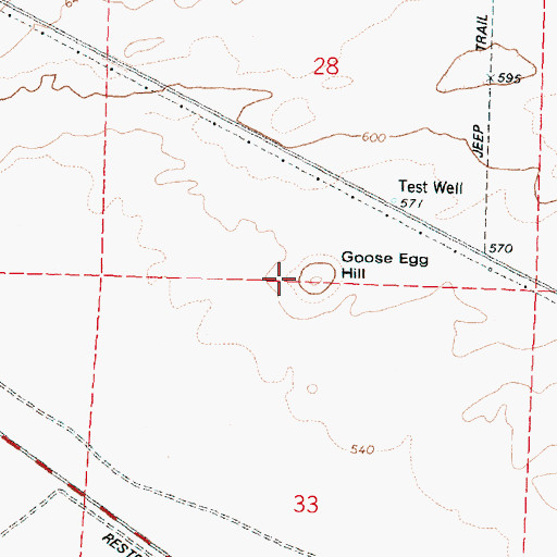 Topographic Map of Goose Egg Hill, WA