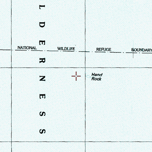 Topographic Map of Hand Rock, WA