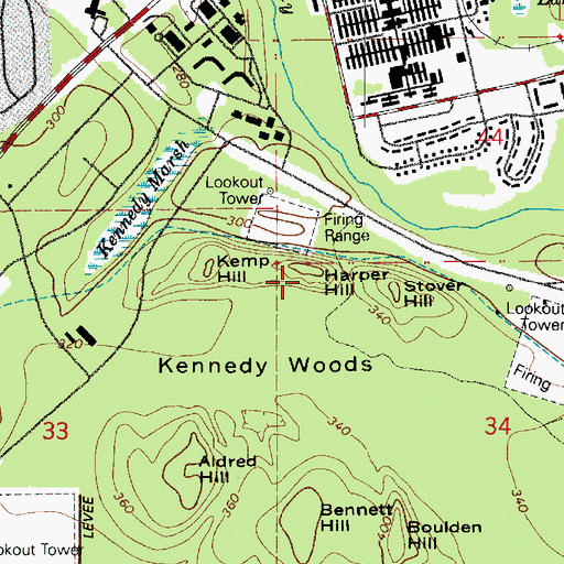 Topographic Map of Harper Hill, WA