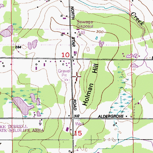 Topographic Map of Holman Hill, WA