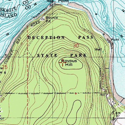 Topographic Map of Hoypus Hill, WA