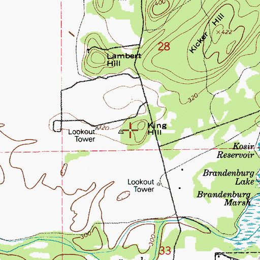 Topographic Map of King Hill, WA
