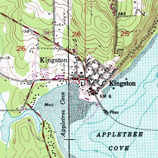Topographic Map of Kingston, WA