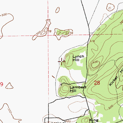 Topographic Map of Lynch Hill, WA