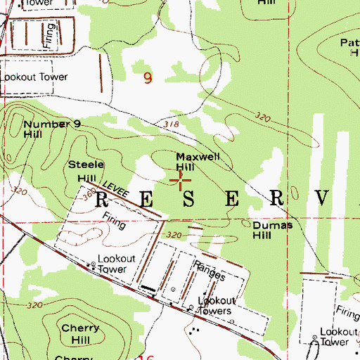Topographic Map of Maxwell Hill, WA