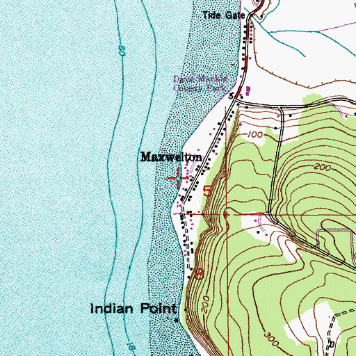 Topographic Map of Maxwelton, WA