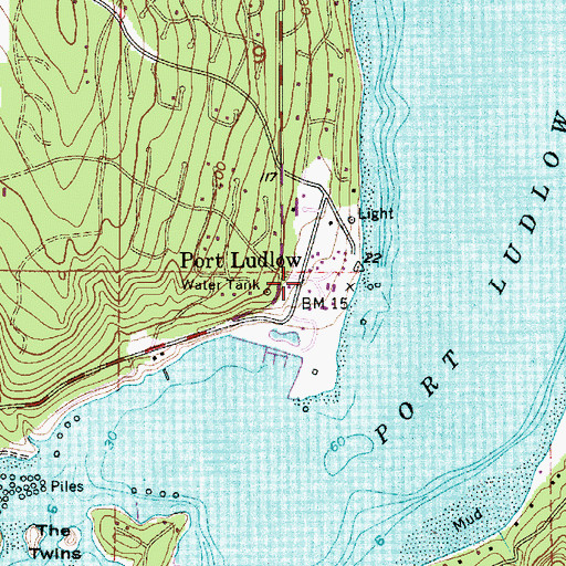 Topographic Map of Port Ludlow, WA