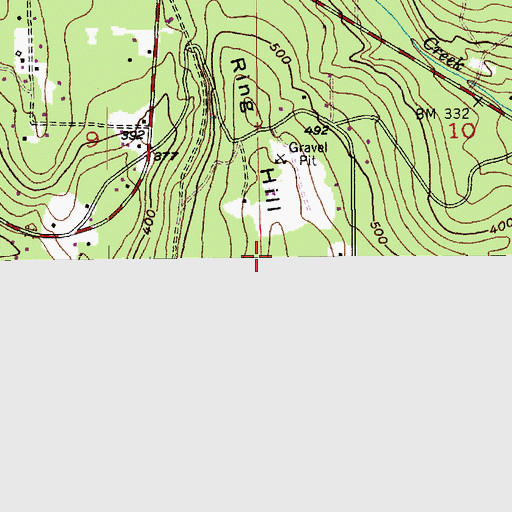 Topographic Map of Ring Hill, WA