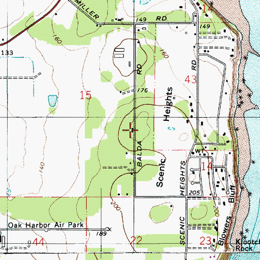 Topographic Map of Scenic Heights, WA