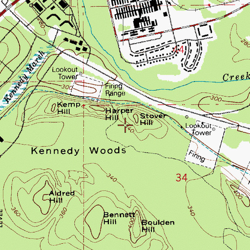Topographic Map of Stover Hill, WA
