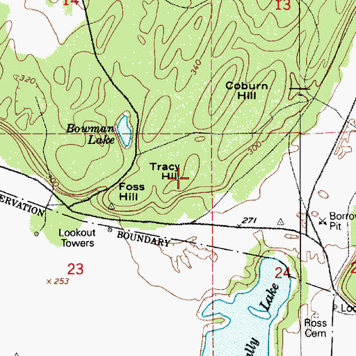 Topographic Map of Tracy Hill, WA