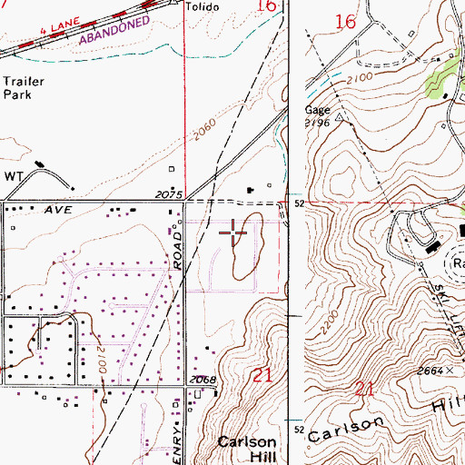Topographic Map of Pump High Lateral, WA