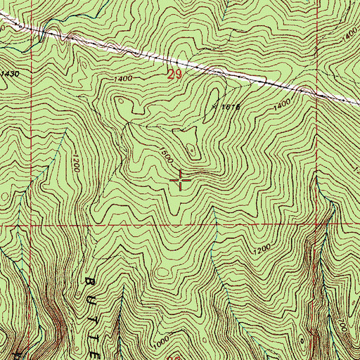 Topographic Map of Ross Peak, WA