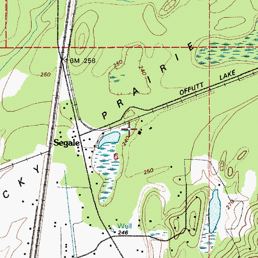 Topographic Map of Segale, WA
