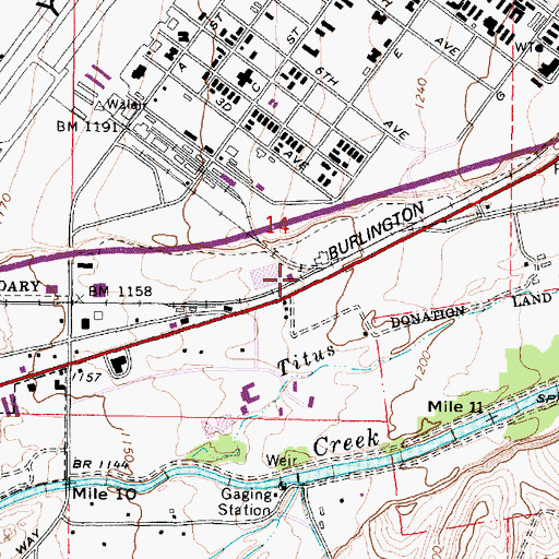 Topographic Map of Tracy Junction, WA