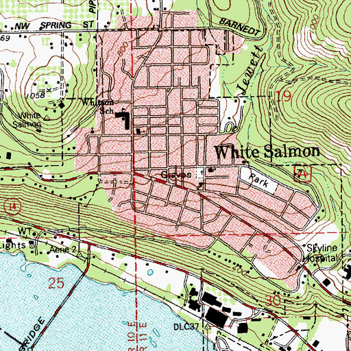 Topographic Map of Town and Country Square, WA