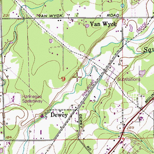 Topographic Map of Toad Creek, WA