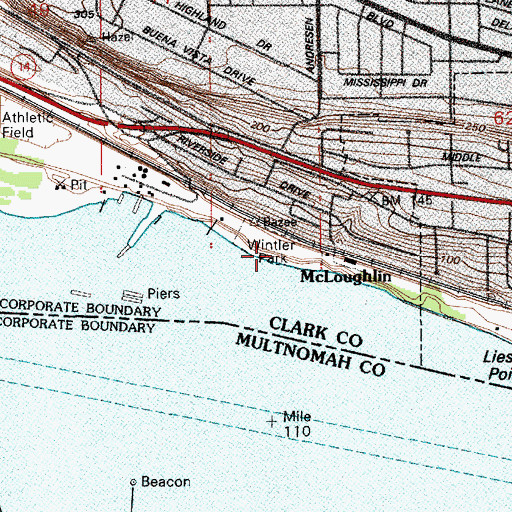 Topographic Map of Wintler Park, WA
