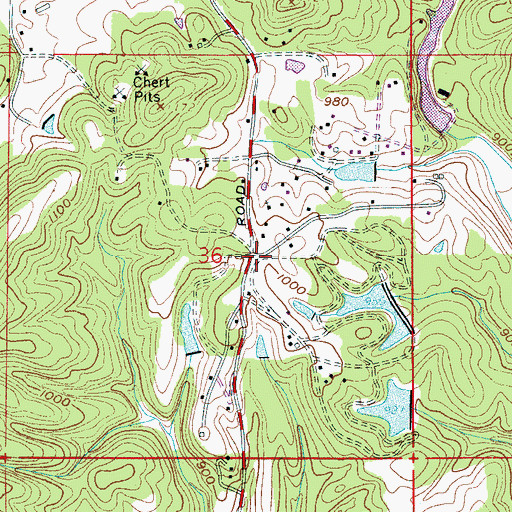 Topographic Map of Lawless Gap, AL