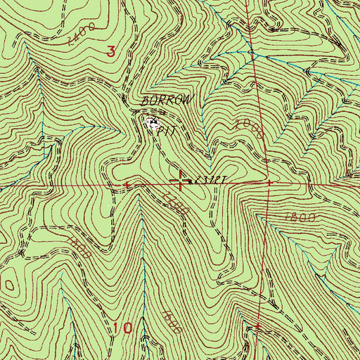 Topographic Map of Wild Horse Peak, WA