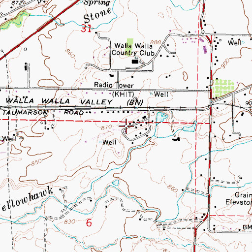 Topographic Map of Whitney, WA
