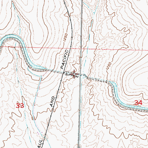 Topographic Map of Weber Branch Syphon, WA