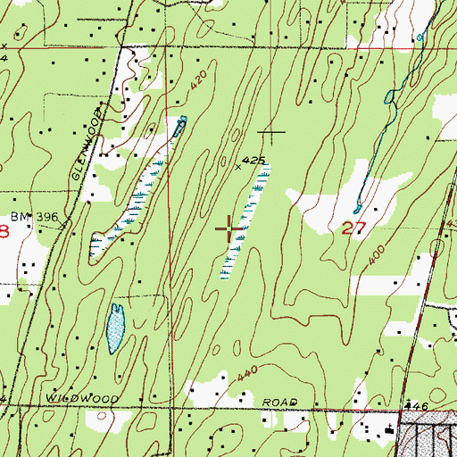 Topographic Map of Wildwood Lake, WA