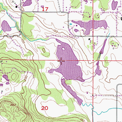 Topographic Map of Zyistra Lake, WA
