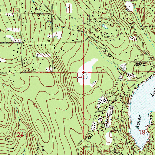 Topographic Map of Ames Lake Pothole, WA