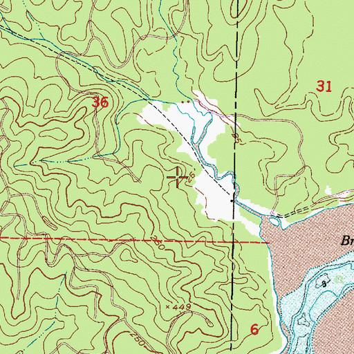 Topographic Map of Camp Brix (historical), WA