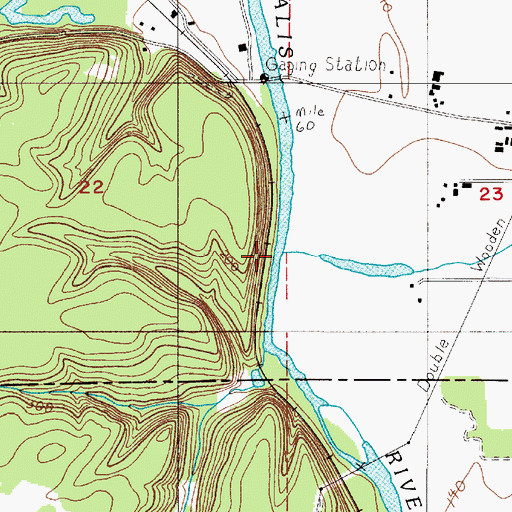 Topographic Map of Dry Creek, WA