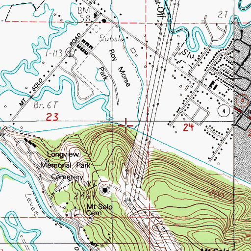 Topographic Map of Ditch Number Eight, WA