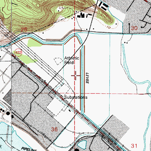 Topographic Map of Ditch Number Five, WA