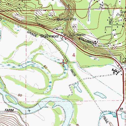 Topographic Map of Essency Creek, WA