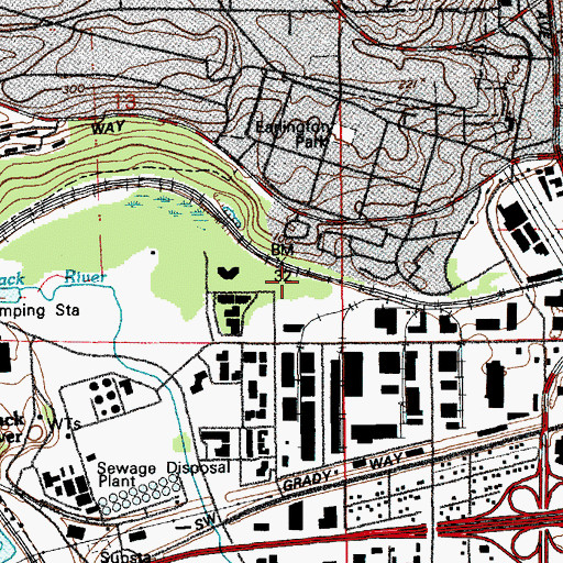 Topographic Map of Earlington, WA